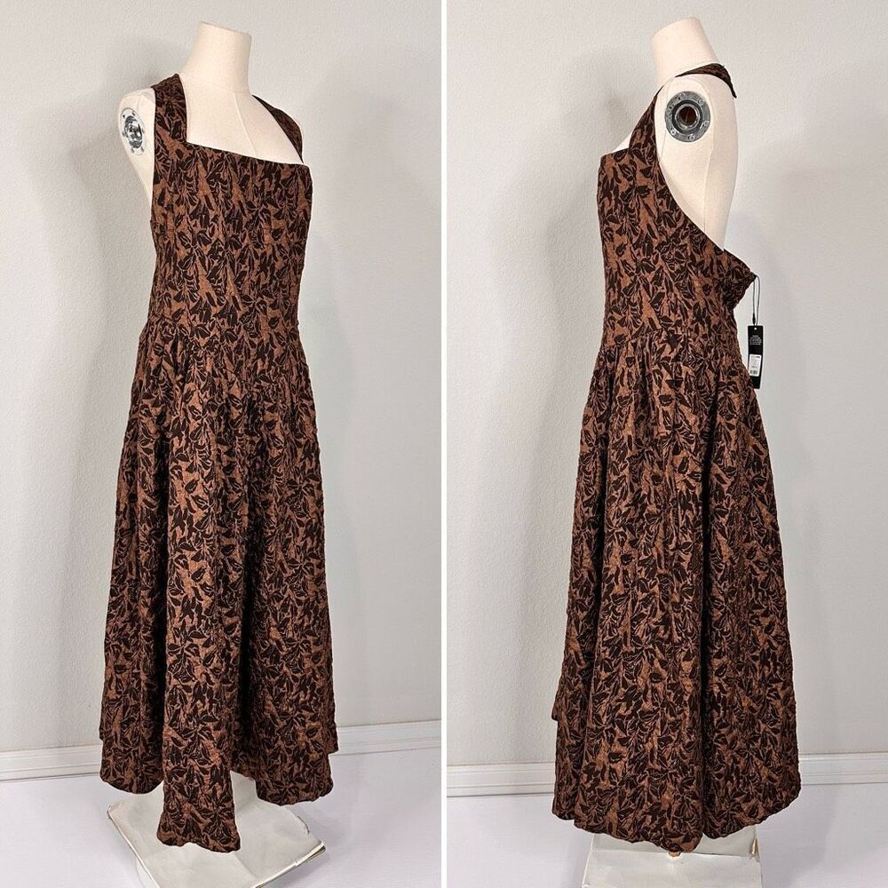 NWT Fashion Nova Meredith Jacquard Maxi Dress XL  Regency Wedding Holidays - Picture 6 of 11